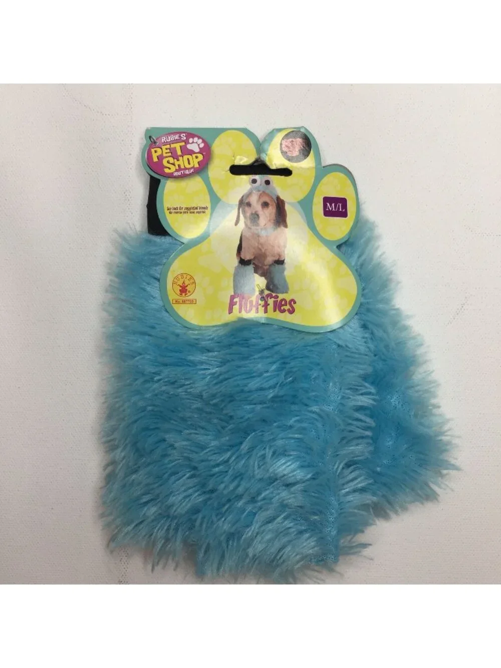 Rubies Pet Shop Blue Leg Fluffies Wamers Halloween Costume Medium Large Med Lg